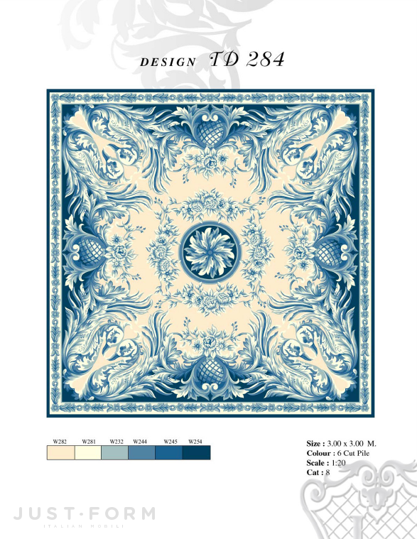 Квадратный ковер Design TD 284 фабрика Jumbo Collection фотография № 1