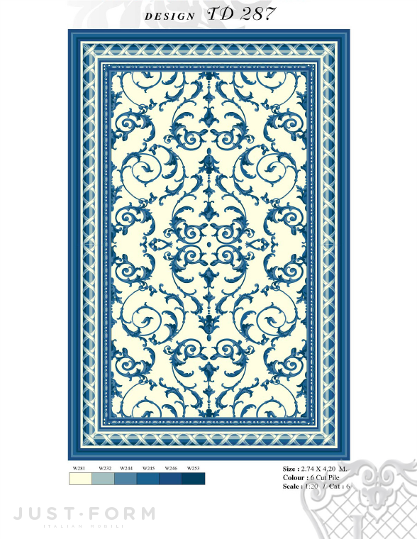 Прямоугольный ковер Design TD 287 фабрика Jumbo Collection фотография № 1