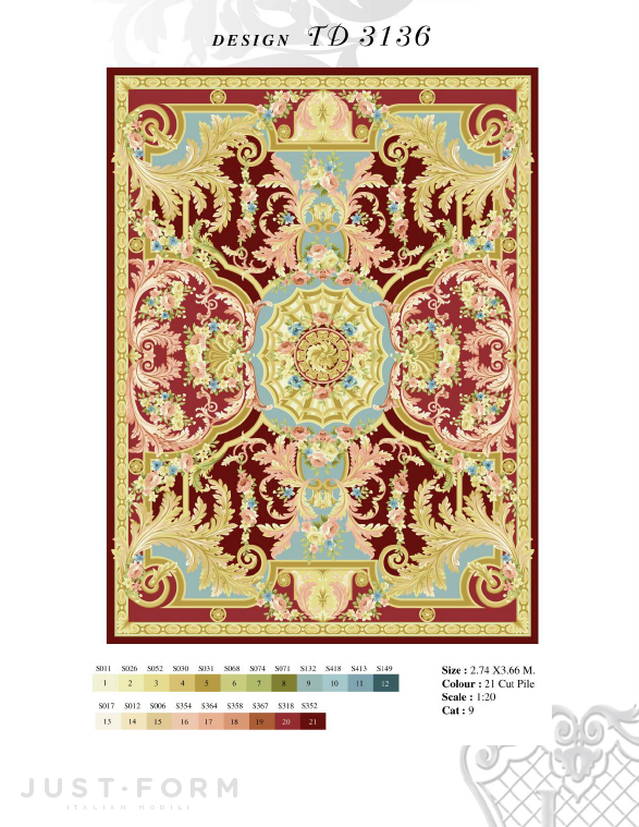 Прямоугольный ковер Design TD 3136 фабрика Jumbo Collection фотография № 1