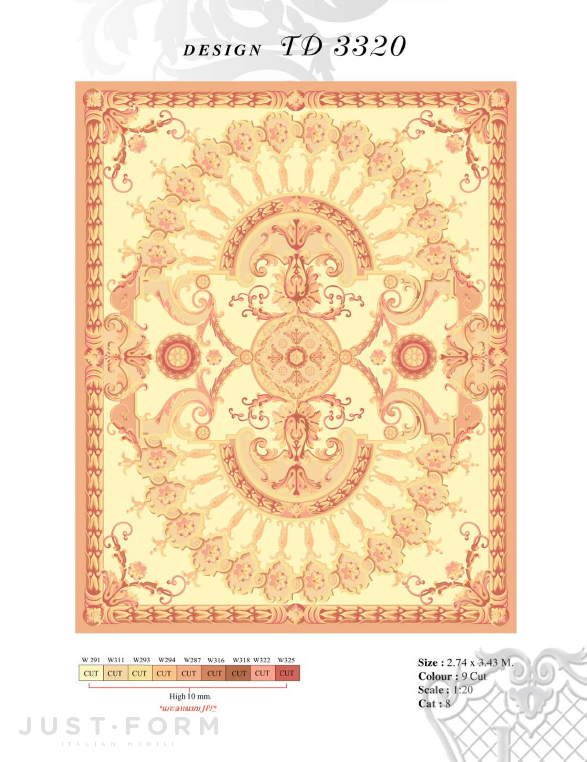 Прямоугольный ковер Design TD 3320 фабрика Jumbo Collection фотография № 1