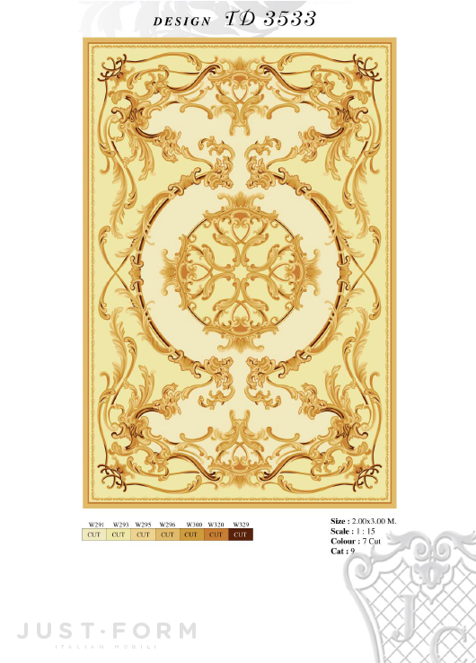 Прямоугольный ковер Design TD 3533 фабрика Jumbo Collection фотография № 1