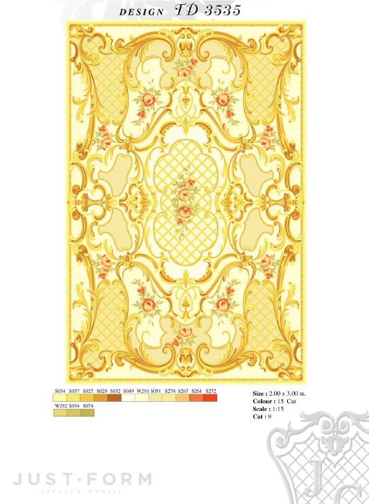 Прямоугольный ковер Design TD 3535 фабрика Jumbo Collection фотография № 1