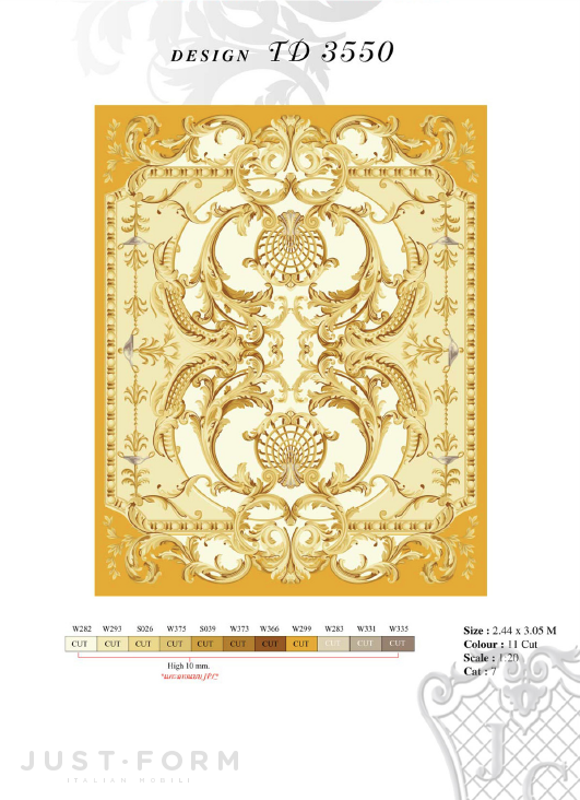 Прямоугольный ковер Design TD 3550 фабрика Jumbo Collection фотография № 1