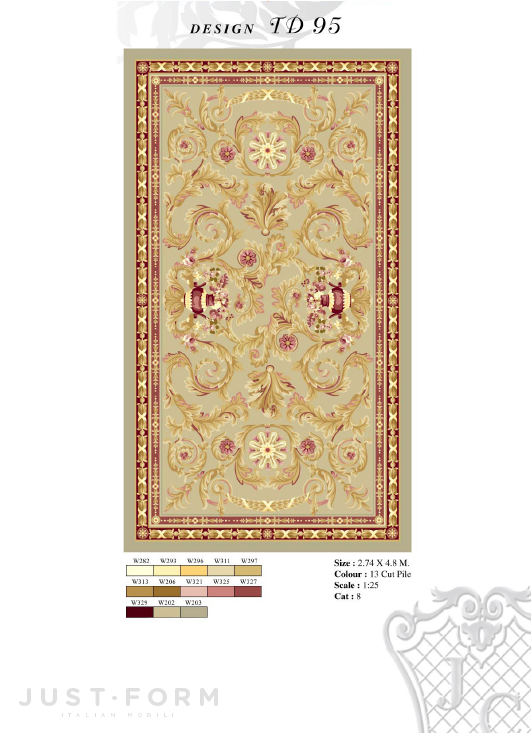 Прямоугольный ковер Design TD 95 фабрика Jumbo Collection фотография № 1