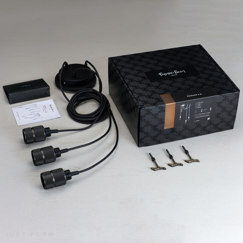 Подвесной светильник Hooked 3.0 Nude / Smoked Bronze фабрика Buster + Punch фотография № 15