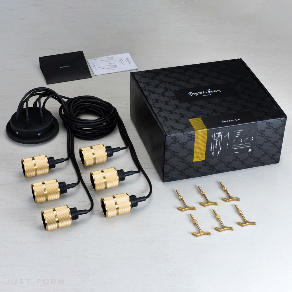 Подвесной светильник Hooked 6.0 Nude / Brass фабрика Buster + Punch фотография № 17