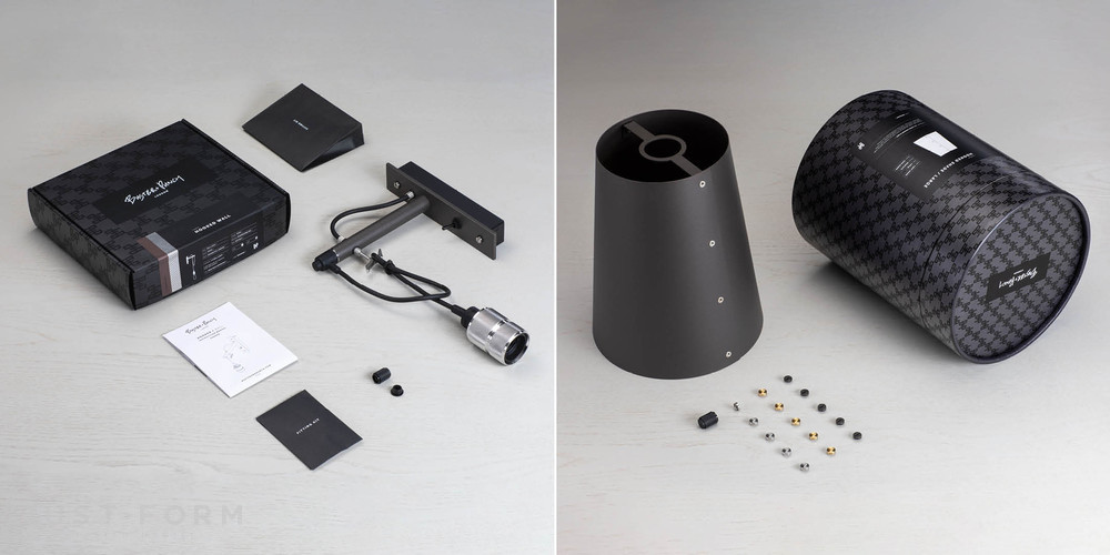 Бра Hooked Wall / Large / Graphite / Steel фабрика Buster + Punch фотография № 12