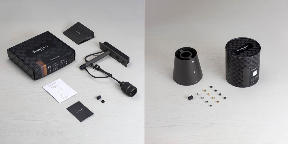 Бра Hooked Wall / Small / Graphite / Smoked Bronze фабрика Buster + Punch фотография № 12