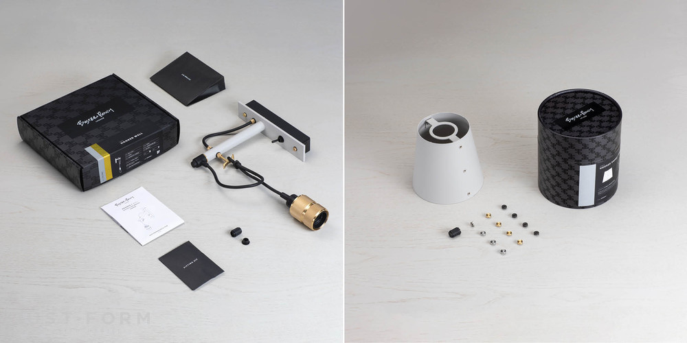 Бра Hooked Wall / Small / Stone / Brass фабрика Buster + Punch фотография № 13