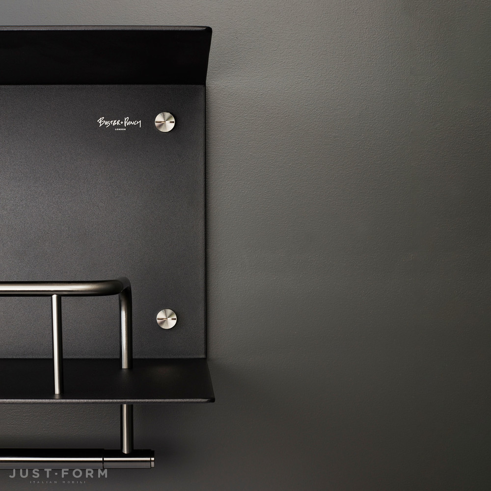 Полка с крючками Shelf / Hanger / Black / Steel фабрика Buster + Punch фотография № 8