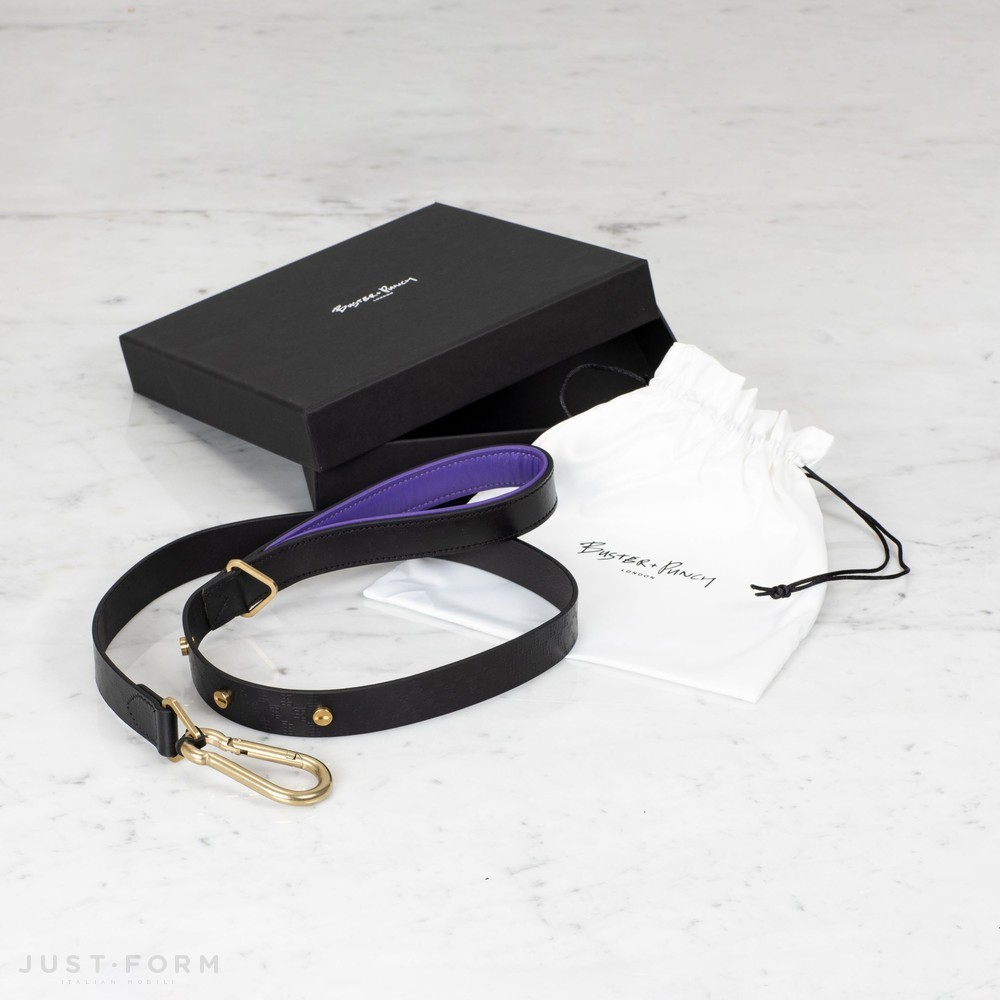 Поводок для собаки Dog Lead / Black / Purple / Brass фабрика Buster + Punch фотография № 3