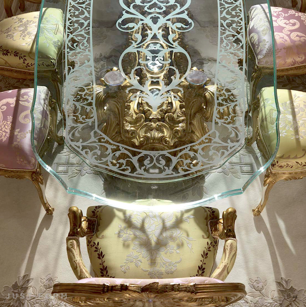Стеклянный обеденный стол Orleans фабрика Jumbo Collection фотография № 2