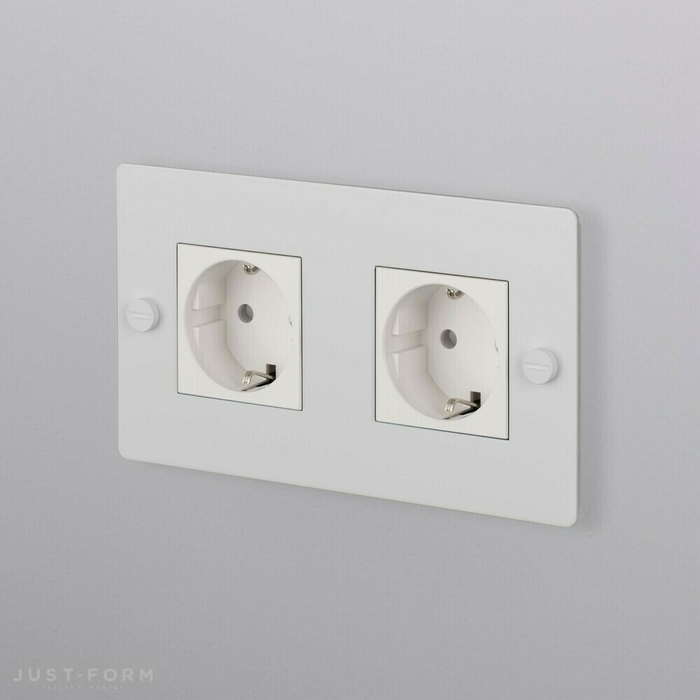 ​Двойная розетка 2G Socket / White фабрика Buster + Punch фотография № 1