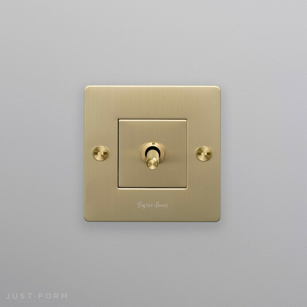 Однотумблерный выключатель 1G Toggle / Cross / Brass фабрика Buster + Punch фотография № 2