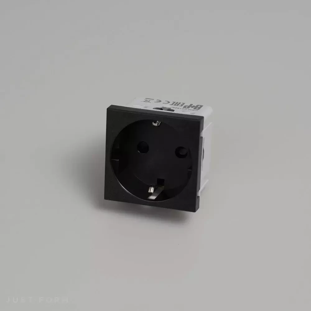 Механизм розетки Schuko Socket Module / Type F / 45 mm  фабрика Buster + Punch фотография № 1