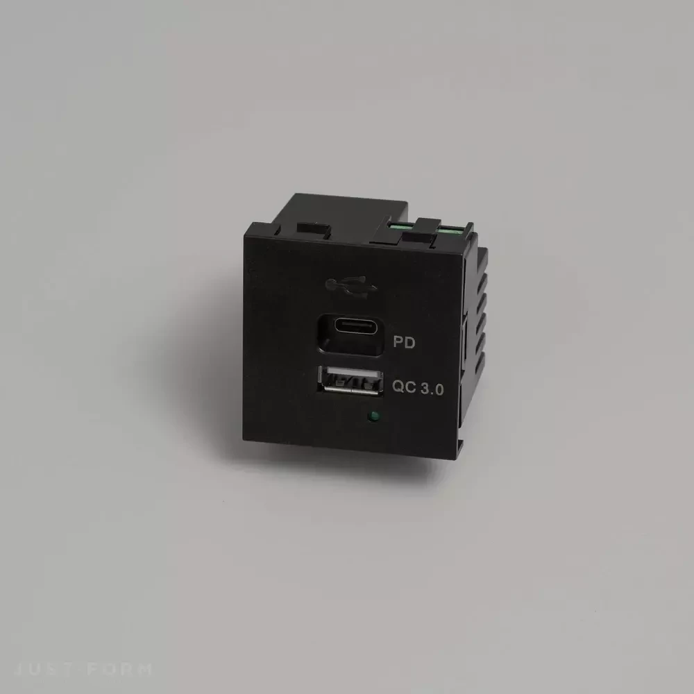 Механизм USB зарядки USB Module / USB A + C Quickcharge / 45 mm фабрика Buster + Punch фотография № 1