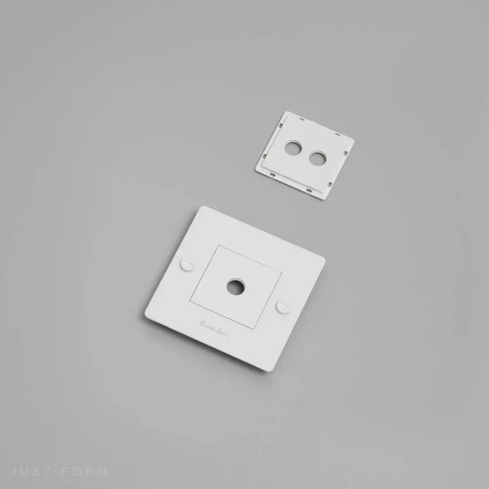 Однопостовая рамка 1G Wall Plate / Horizontal / With Infills / White фабрика Buster + Punch фотография № 1