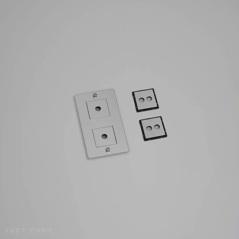 ​Вертикальная двухпостовая рамка 2G Wall Plate / Vertical / With Infills / Steel фабрика Buster + Punch фотография № 1